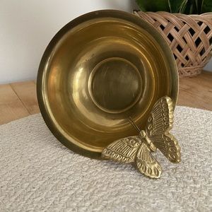 Brass Butterfly Bowl